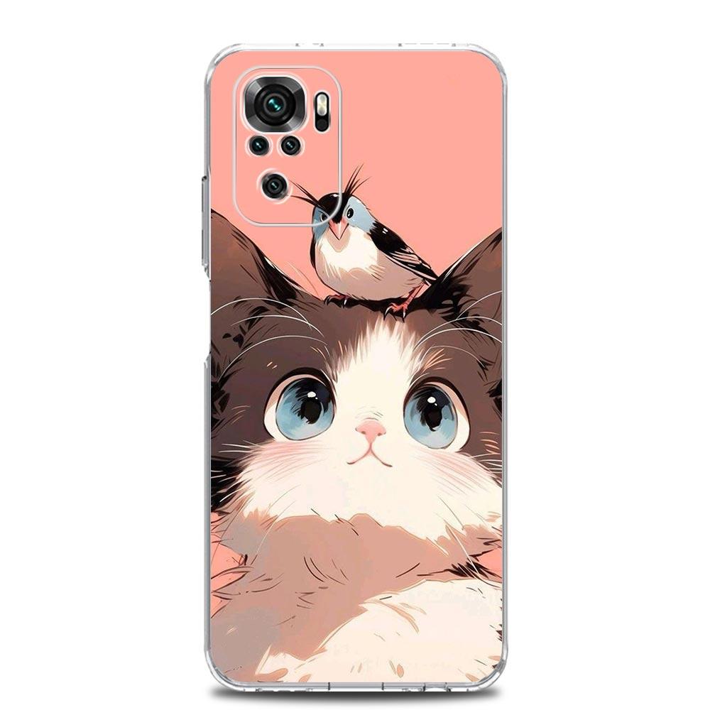 Phone Case For Xiaomi Redmi Note 15 14 13 12 4G 10 11 Pro Plus 5G 14C 13C 12C 10C Soft TPU Cover Daily Life of Cute Cats