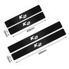 Car-Styling 4PCS Carbon Fiber Door Sill Threshold Protection Sticker For Kia Sportage Rio Optima Sorento Picanto Ceed Forte Niro