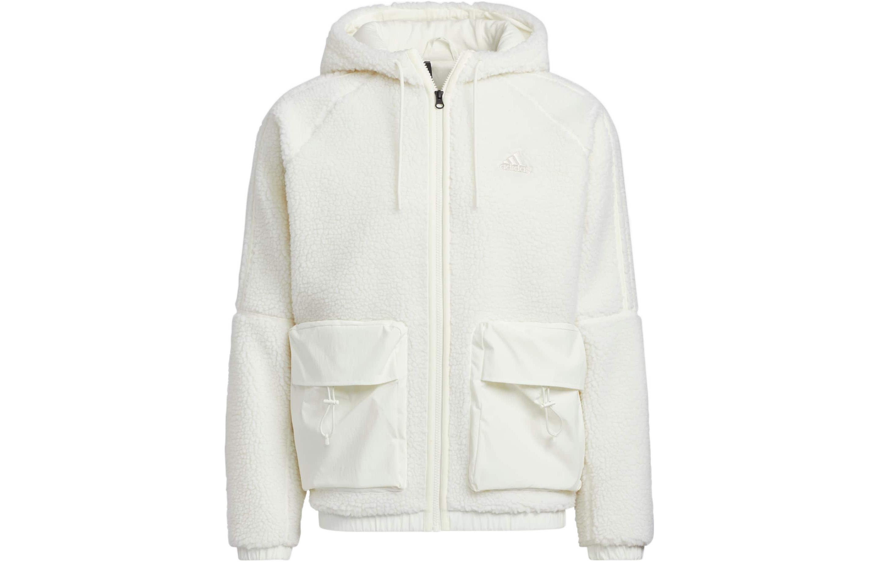 Adidas Jackets Men s Jade White Hooded Moderate Workwear HR4442 XXL