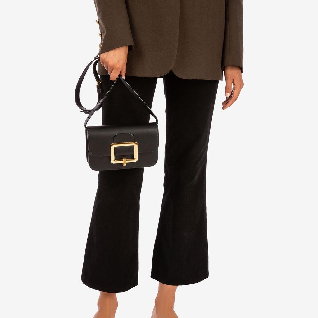 Bally Leather Crossbody Clutch Waist Bag Women Bags Black JANELLE-S-30