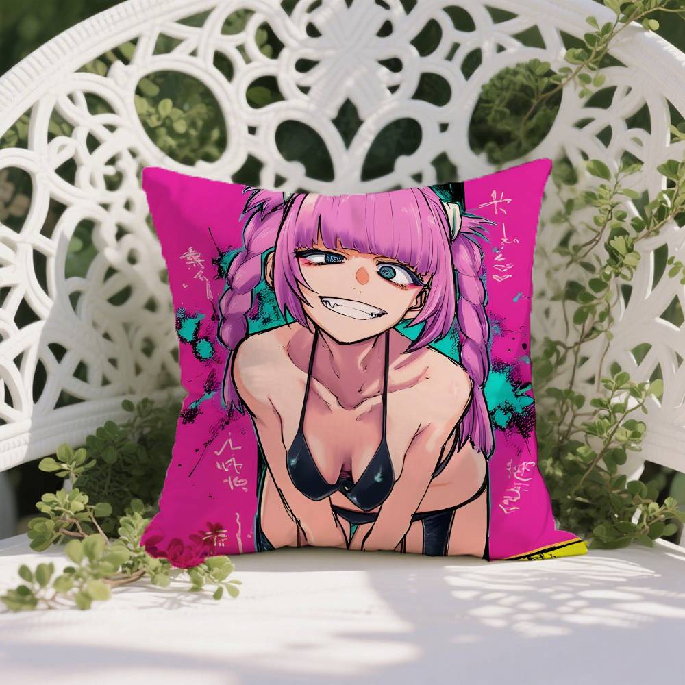 Yofukashi No Uta Anime Nazuna-A Pillow Case Anti-dustmite Pillowcase Invisible Zipper Silky Short Plush Sofa Cushion Cover