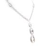 Les Trésors De Lily [J7969] - Silver 'Coffee Bean' Necklace