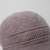 Hat Female Mother Day Thickened Thermal Hat Grandmother Old Lady Rabbit Wool Knitted Hat Cold Proof
