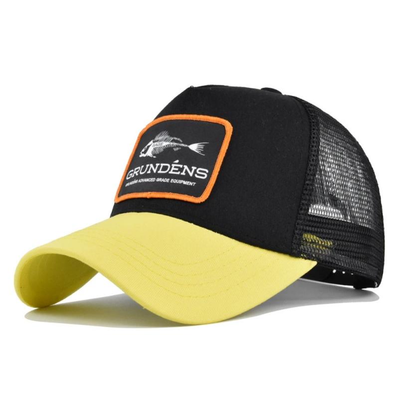 

High Quality Fish Bone Cartoon Snapback Baseball Cap Hip Hop Dad Mesh Hat Trucker Hat Outdoor Sports Cycling Travel Sun Hat 54-60CM