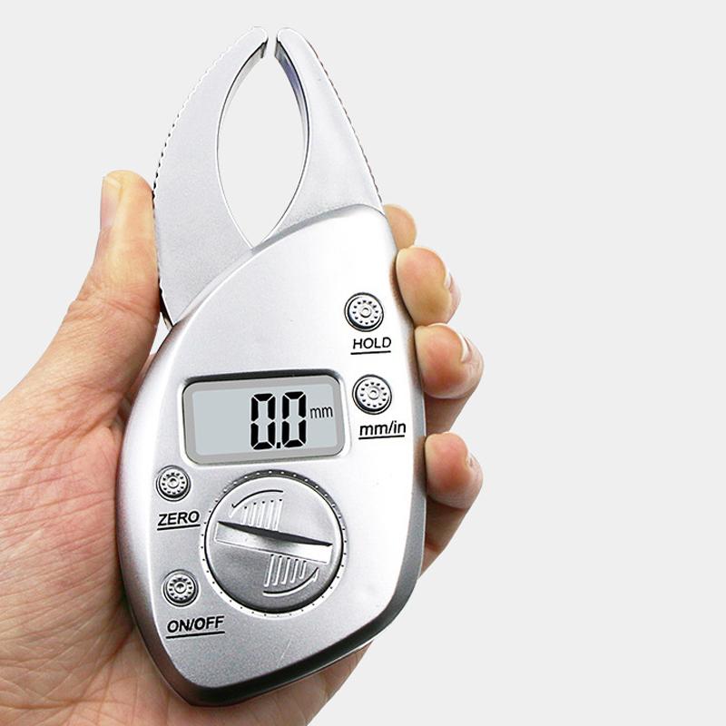 Skin Fat Caliper Portable Lightweight Comfortable Grip Accurate Measurement Digital Fat Caliper