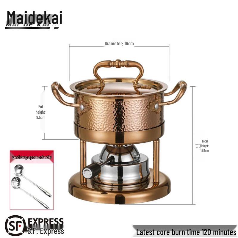 304 Stainless Steel Personal Hotpot Gas Stove Mini Hotpot
