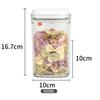 New Sealed Food Container Transparent with Lid Milk Powder Container Keep Fresh Press Type Noodle Storage Box Storage Container