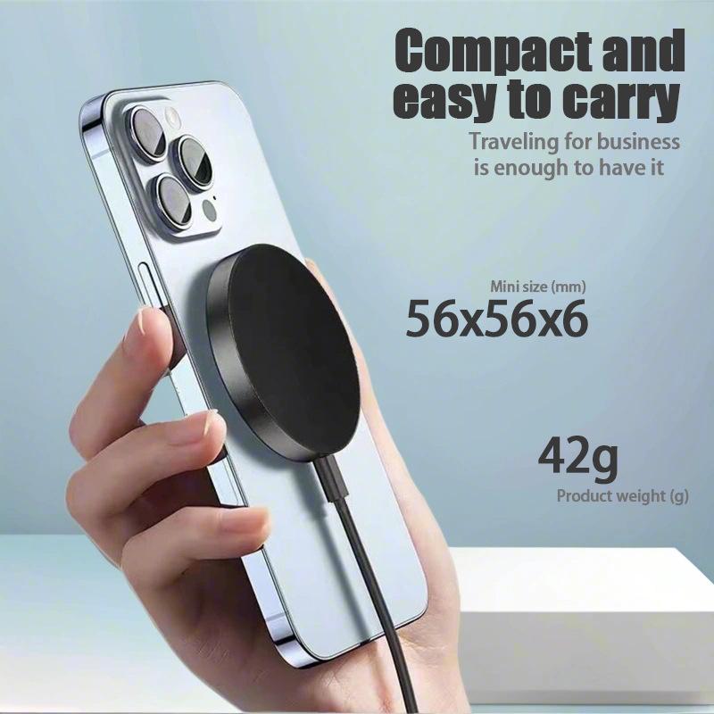 Qi2 15W Magnetisk Trådløs Lader for iPhone 12-16.