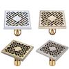 Brass Bathroom Shower Drain 4 Inches Square Floor Drain
