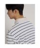 Binpolmen Multi-Stripe Round Neck Long Sleeve T-Shirt Gray