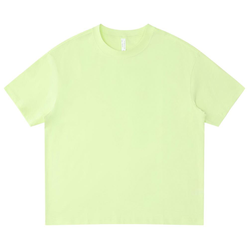 LVLV American Brand Trendy 275g Pure Cotton Loose T-shirt and Sports Shorts Set for Men, Women, and Kids.
