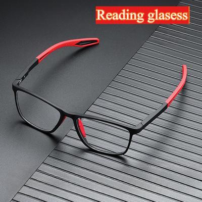 Anti-Blaulicht-Lesebrille, ultraleicht, TR90, Sport, Presbyopie-Brille, Damen, Herren, Weitsicht, optische Brille, Dioptrien bis +4,0