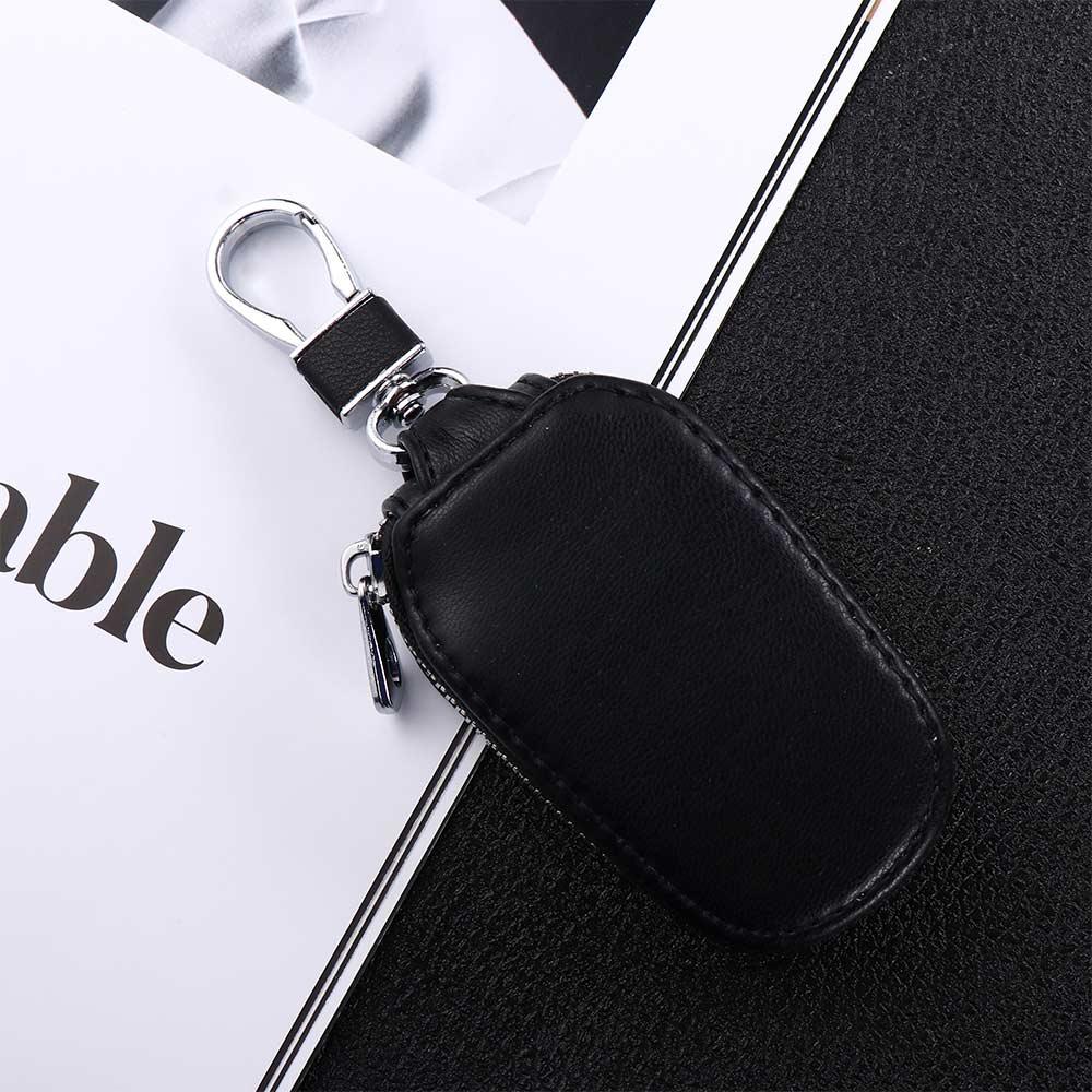 Keychain With Keyring PU Leather Car Key Wallets Keys Organizer Car Key Case Zipper Key Case Bag