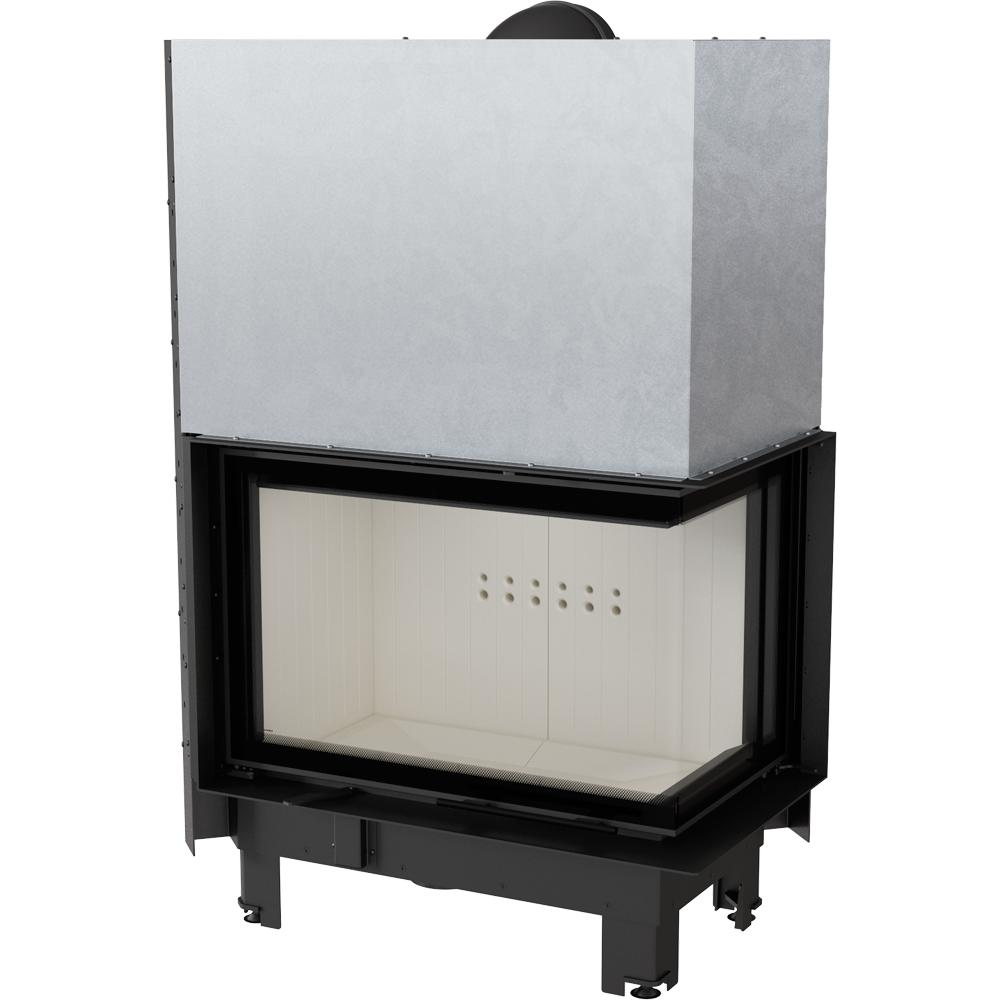 Steel fireplace KRATKI MBA right 17 kW Ø 200 Lift-up