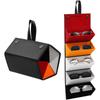 Travel Sunglasses Organizer, Sunglass Travel Case for Multiple Pairs, Foldable Hanging Eyeglass Storage with 5 Slots.