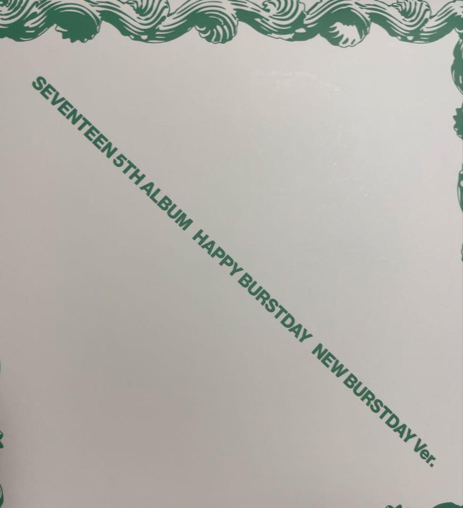 [USED] SEVENTEEN HAPPY BURSTDAY 4-piece album set