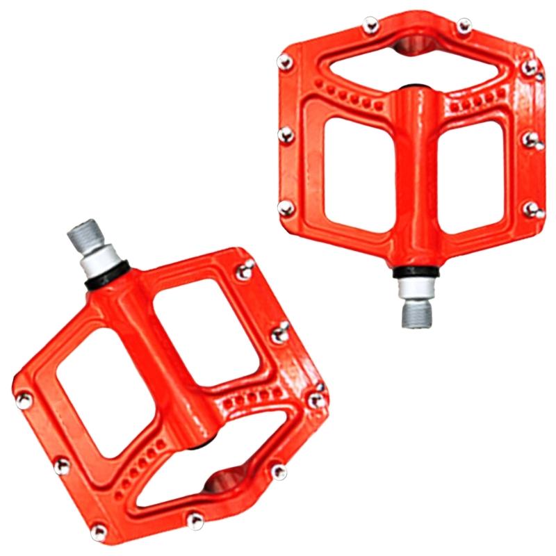 Nonslip Bicycles Pedals Flat Platform Three Bearing Footboards 9/16Inch Thread Mountain Bicycles Footrest Bikes Pedals