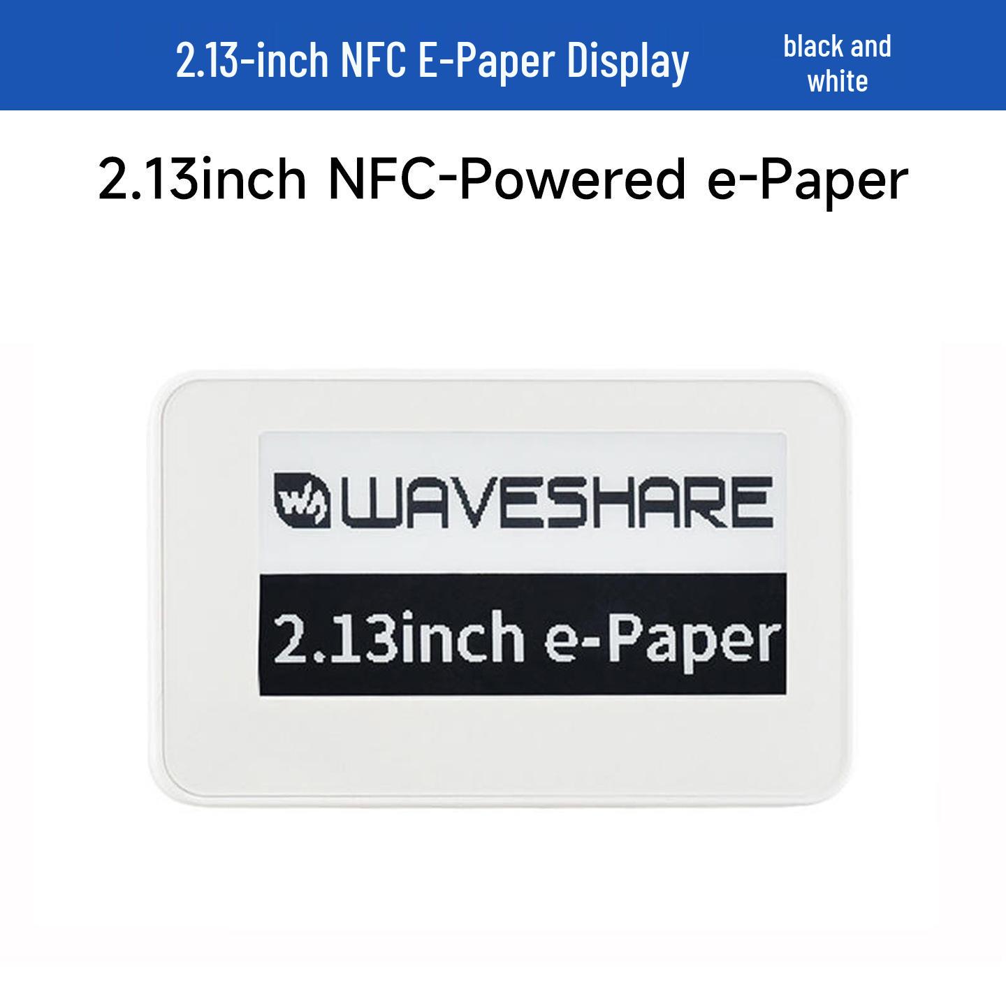 

2.13 Passive NFC e-Paper Ink Screen ESL Label with Wireless Refreshing