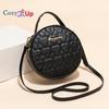 Cozy Up Lingge Small Round Bag for Women's Niche One Shoulder Crossbody Bag