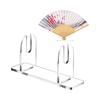 2/3Pcs Clear Acrylic Fan Display Stand Handheld Folding Fan Holder Storage Rack for Home Desktop Decors and Art Exhibits