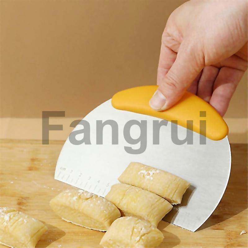 4 pcs For Stainless Steel Pastry Cutter Flour Cake Separation Dough Pizza Cutter Comfortable Handle Kitche