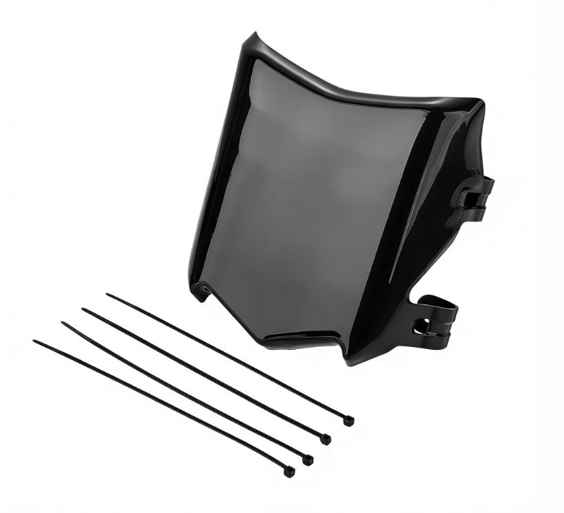 Пластиковая крышка-защита переднего номерного знака для мотоцикла, эндуро, электровелосипеда, аксессуар чёрный