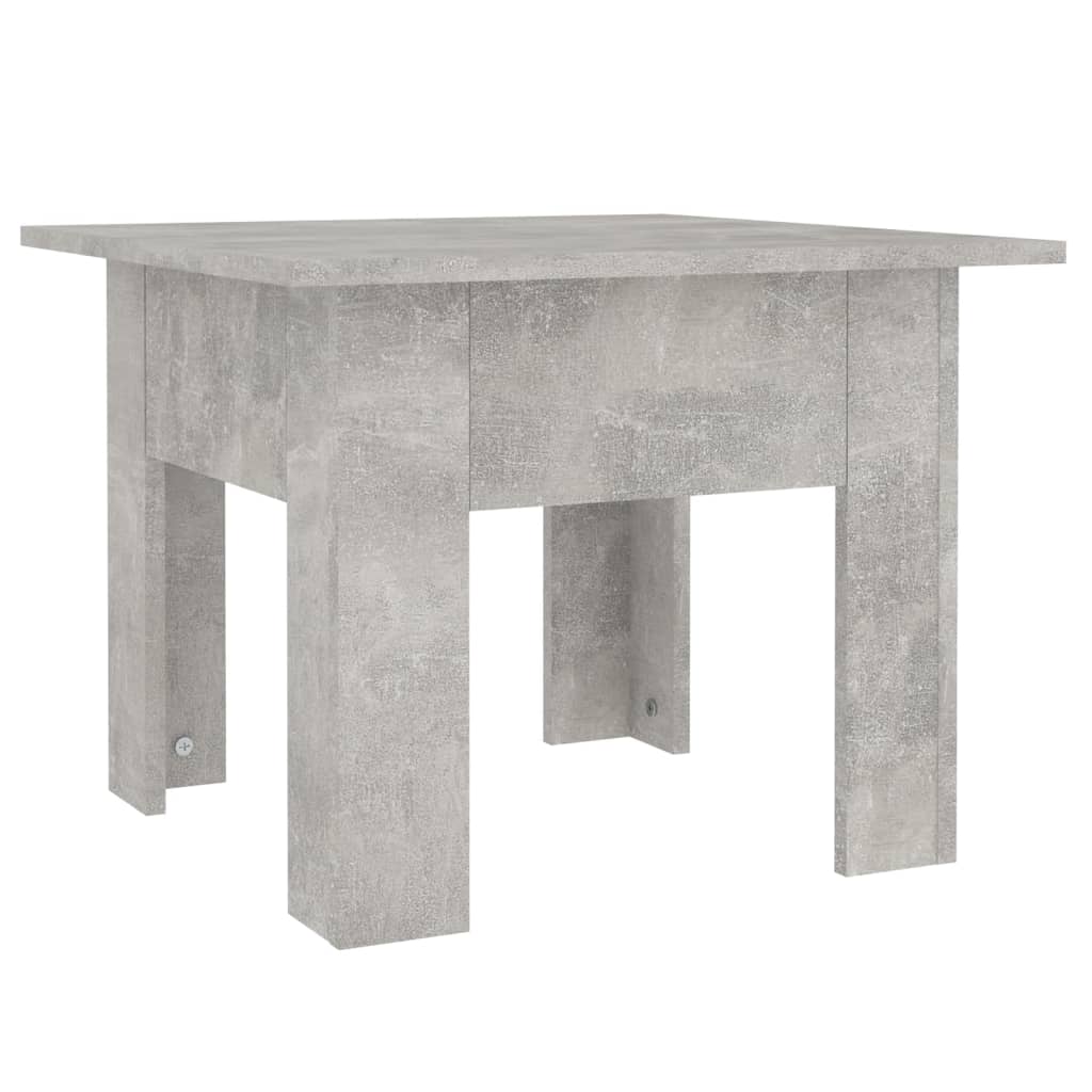 Coffee Table Concrete Grey 55x55x42 cm Wood Based Material