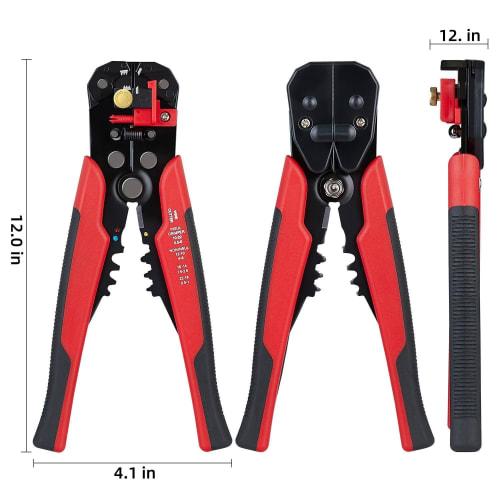 Wire Stripper Tool, Cable Stripper - 3-in-1 Self-Adjusting Wire Stripper Cutter, Wire Crimping Tool, Wire Pliers for Stripping, Cutting, and Crimping