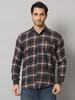 Bigreams Men's Yarn-Dyed 100% Cotton Slim Fit Checkered Flannel Shirt For Full Sleeve Shirt