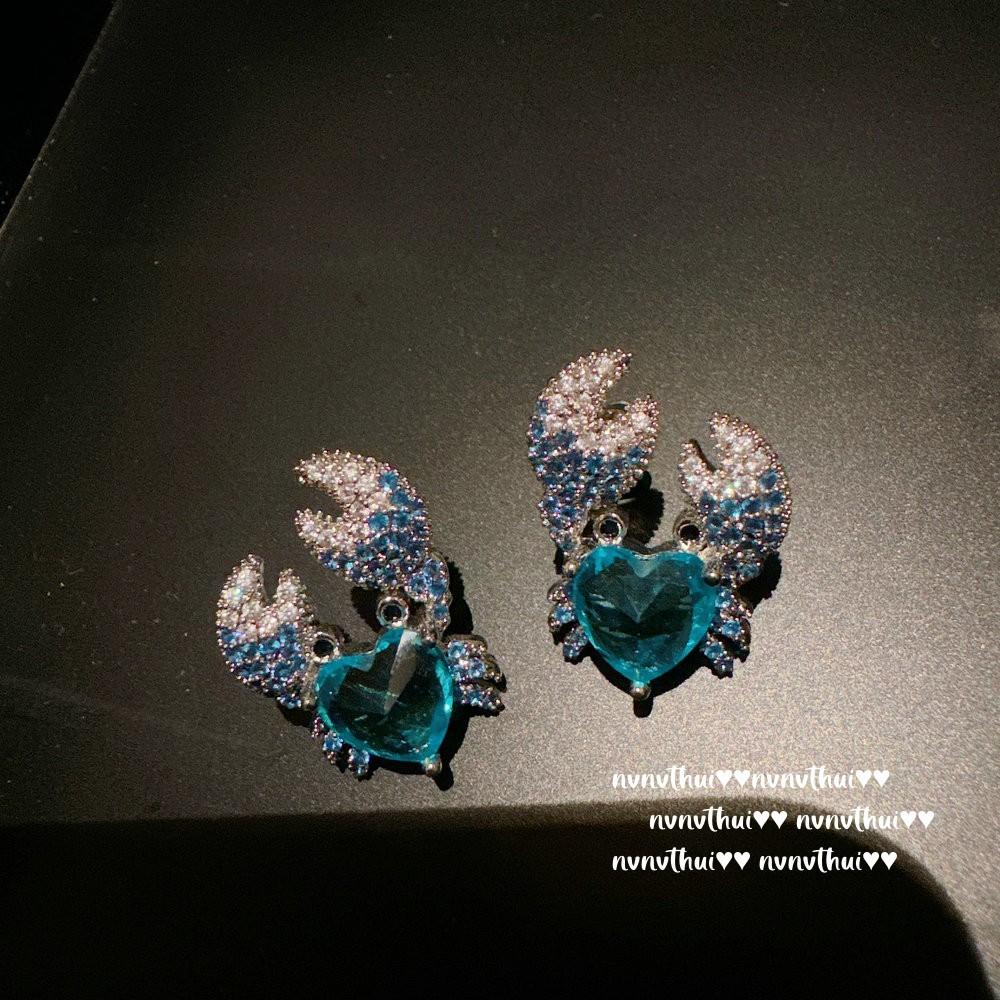 Jewelry, Vintage Iris Gemstone Fringed Earrings, Banquet Haute Couture Bow Sparkling Diamond Bead Earrings, Combination