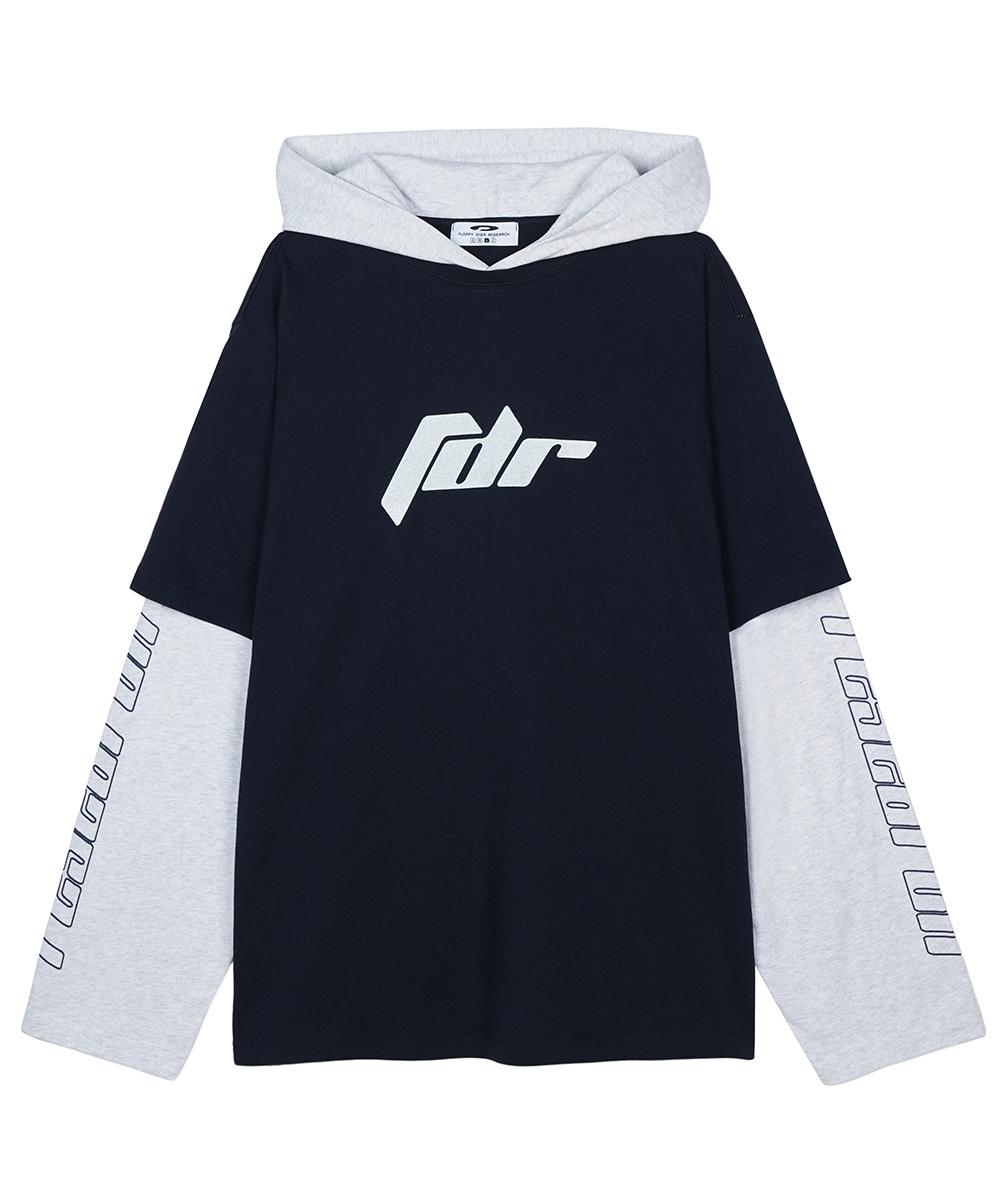 Fdr Double Layer Long Sleeve Hoodie Navy S