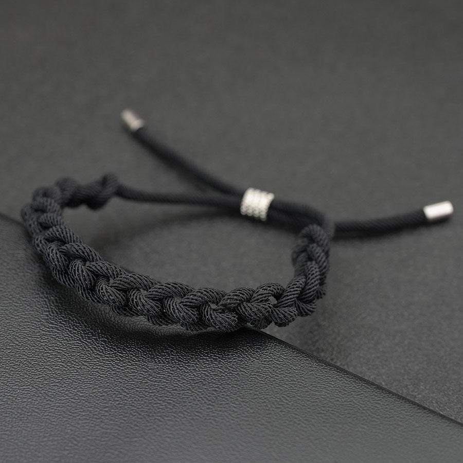 Noter Jedinečný pletený náramek z jednoho vlákna Nastavitelný Unisex Vybraná šňůrka třídy A 3 mm 6 barevných variant Párové náramky na zápěstí