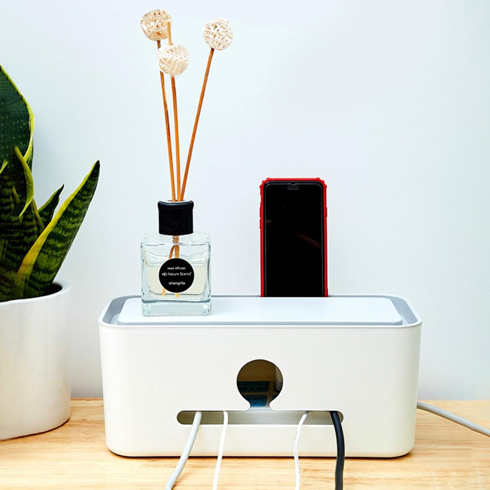 Úložný box na napájecí kabel, prodlužovací kabel, nabíječku, napájecí zástrčku počítače