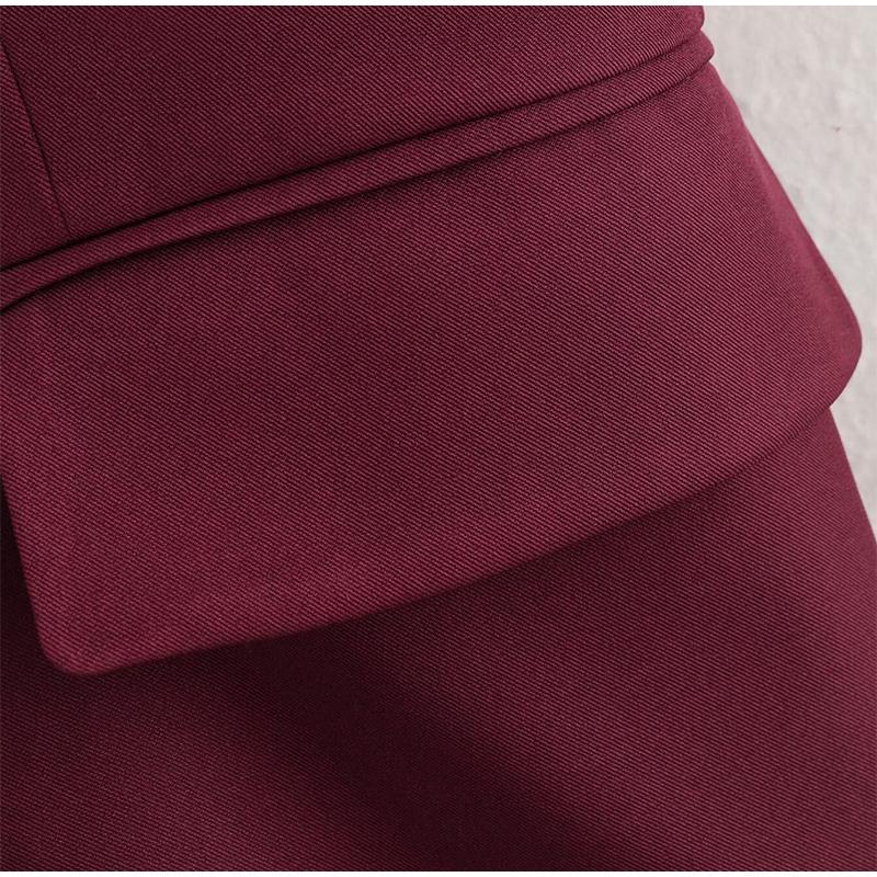 Женский пиджак красного вина — фото 12