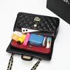 New Xiaoxiangfeng Diamond Grid Chain Bag, High-end Women's Bag, Versatile Leather Shoulder Crossbody Bag