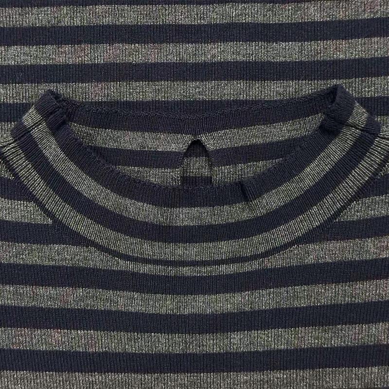Mokana Damen Vintage Locker Lässig Lang Ärmellos Kleid