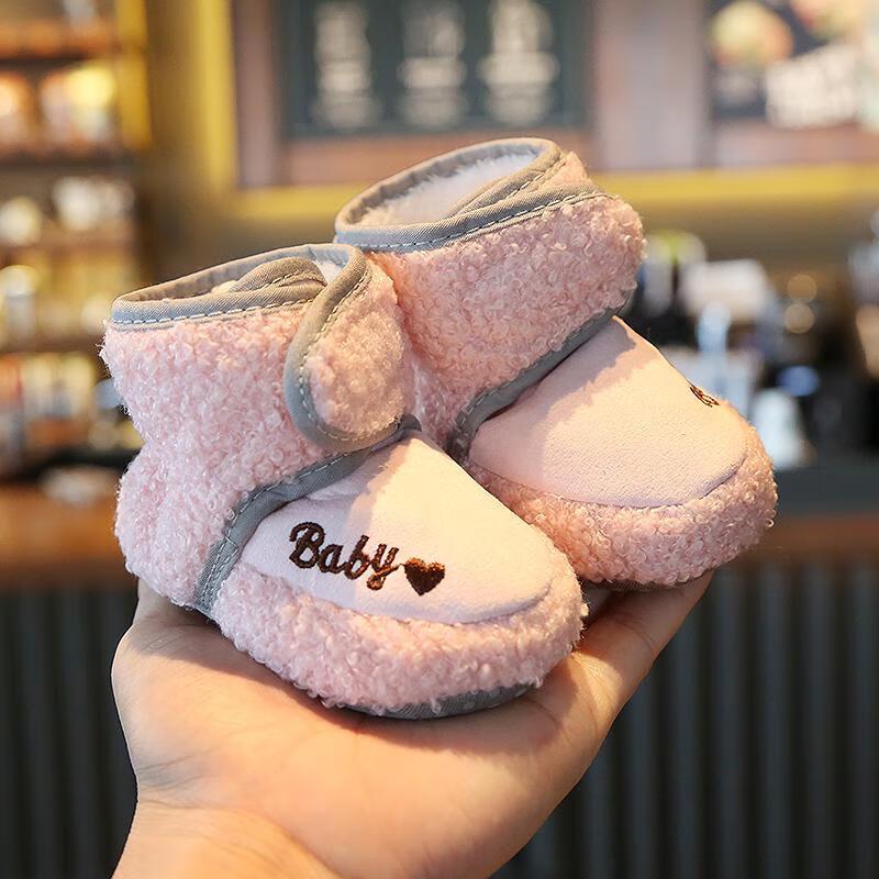 Winter Velvet Baby Shoes - Non-Slip, Soft Sole, Cotton Prewalker for Boys & Girls