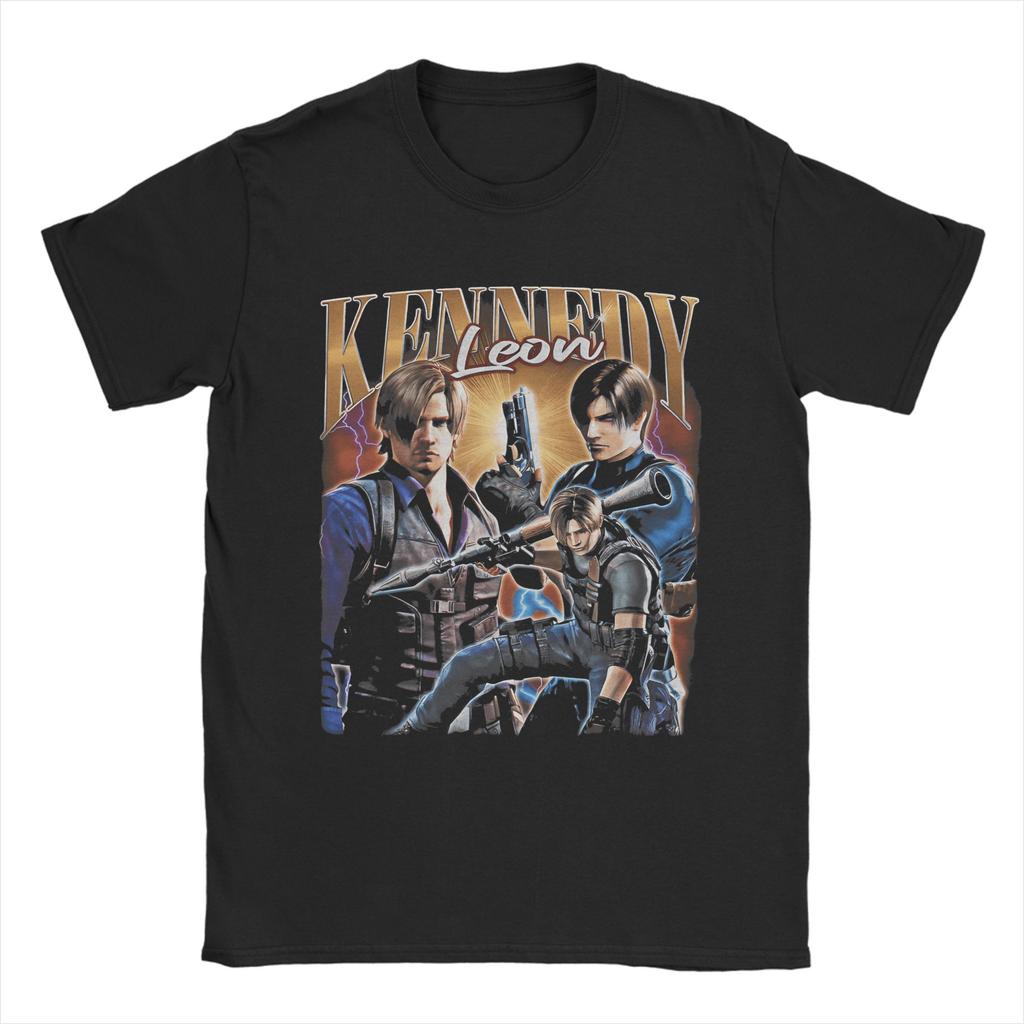 Leon Kennedy RE9 Cotton T Shirt For Adult Summer Y2K Basic T Shirts Comfortable Hip Hop Tee Shirt Oversize Loose Tops