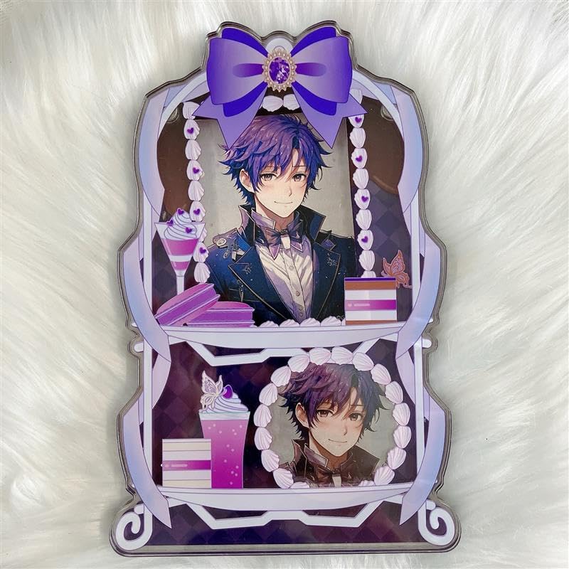 Acrylic Frame For Tin Badges and Cards Oshikatsu Otakatsu Aniota Anime Goods Decoration Purple [Afternoon Tea] Storage, G.triger G-Trigger