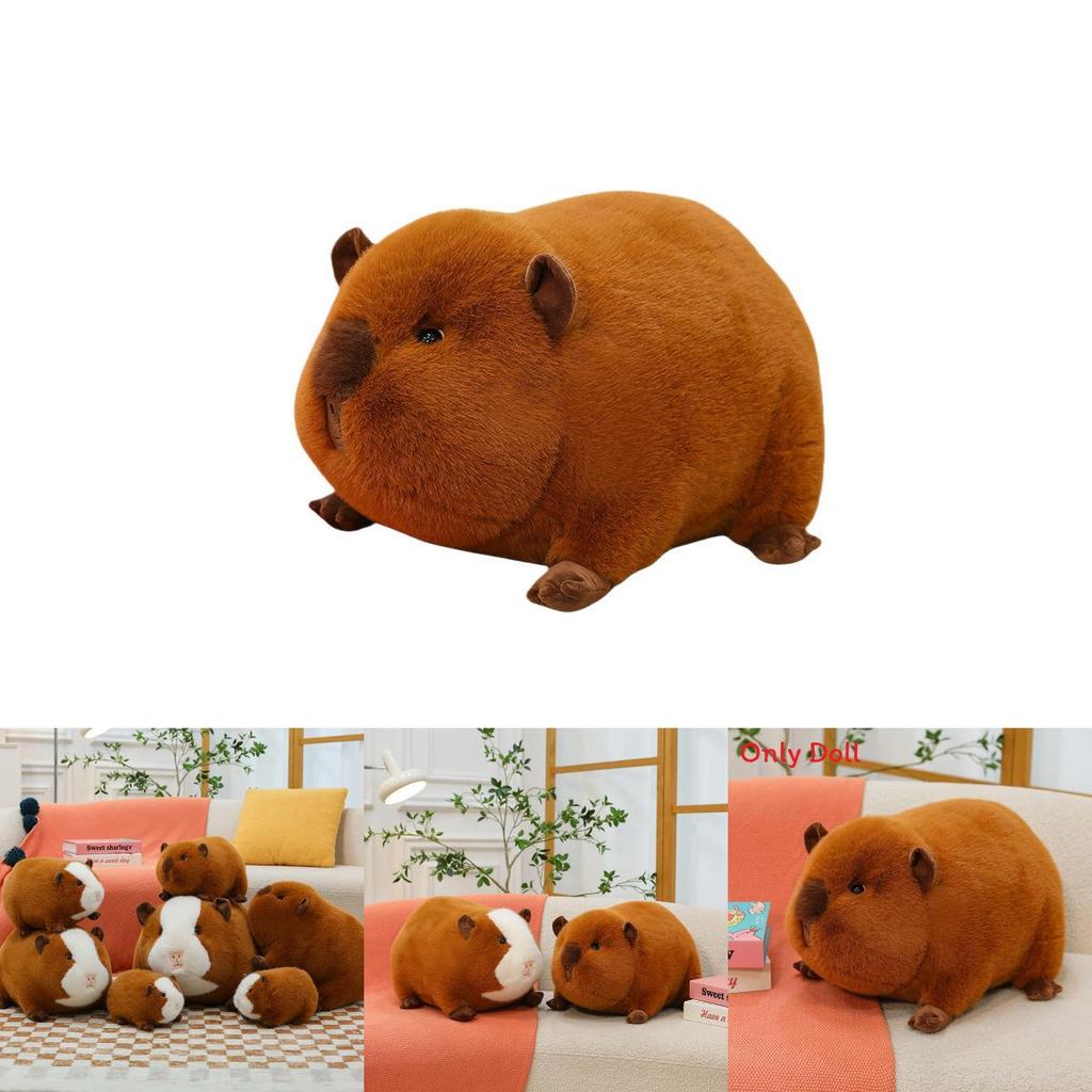 Süßes Cartoon Braunes Pose Holländisches Schwein Plüschtier Puppe Für Kinder Kinder Geschenk