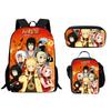 Bedrucktes Dreiteiliges Schüler-Schulranzen-Set, Cartoon-Rucksack, Brottasche, Federmäppchen