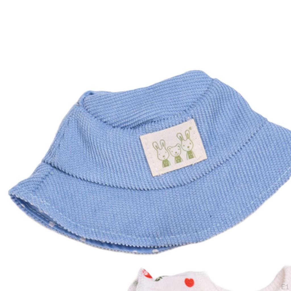 Doll Clothes for 15cm Plush Dress Up with Hat DIY Fashion Clothing Style A