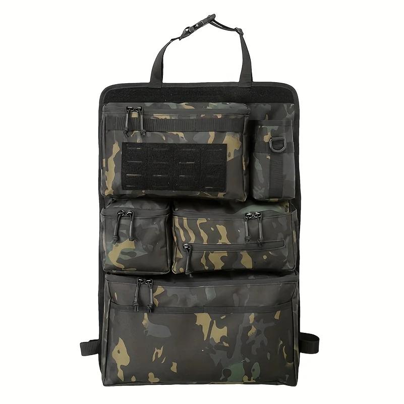 Multifunctional luggage organizer and storage bag, tactical storage bag for car rear seats, hanging rear seat bag