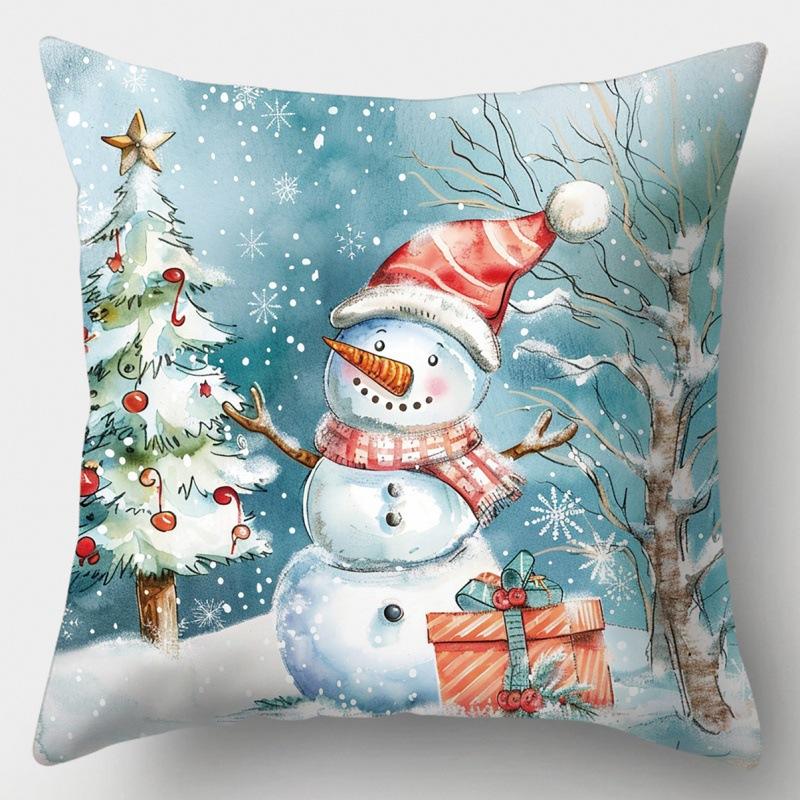 Christmas Pillowcase Office Seat Cushion Home Bedside Pillowcase