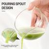 Lot de 5 cuillères à matcha, Chasen Chashaku, bol à matcha en verre texturé avec bec verseur - Chawan de cérémonie du thé vert matcha fait main de style japonais
