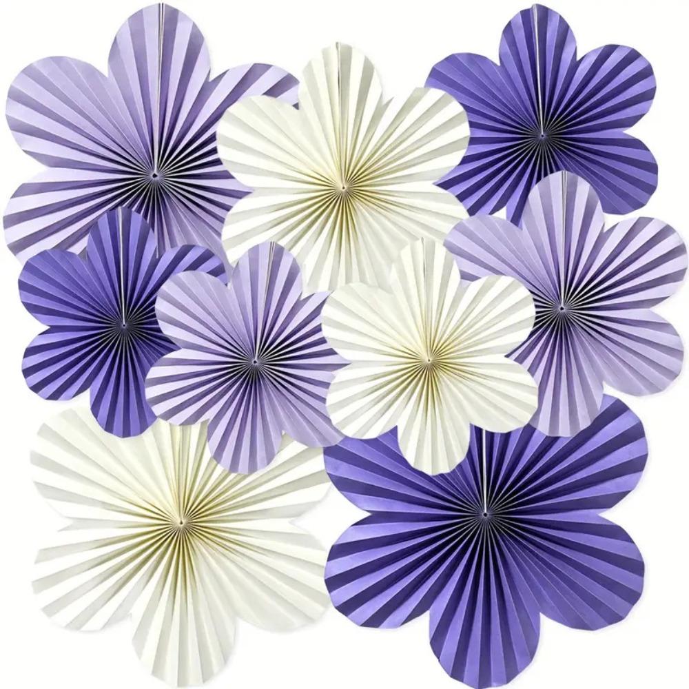 9PCS Photography Props Hanging Decorations Background Paper Floral  Wedding