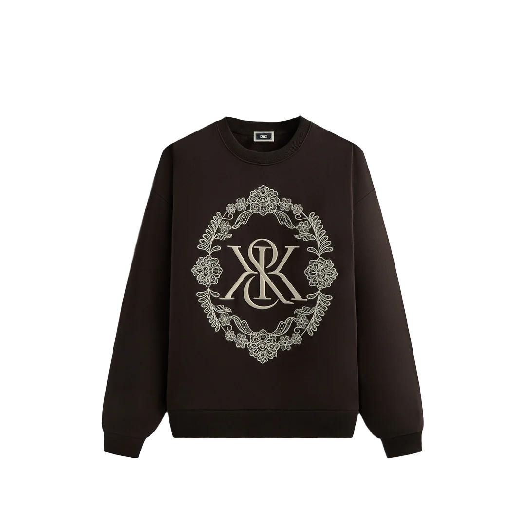 

Kith Floral Lace Nelson CrewnecK Kindling Men Tops Black KHM032535-211 XXL