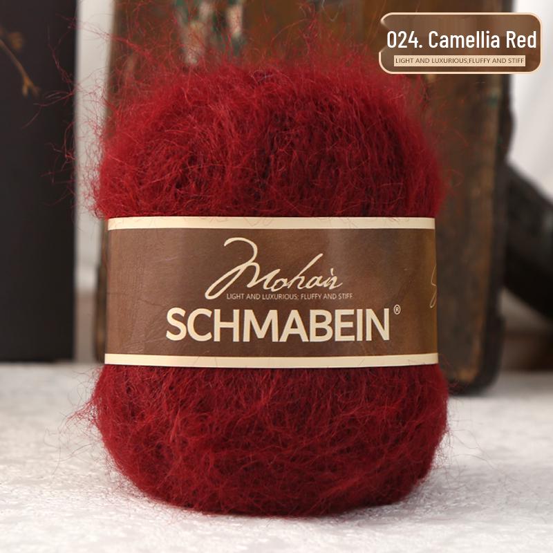 Garnset aus langhaarigem Alpaka-Mohair zum Handstricken von Puppen, Schals und Mützen