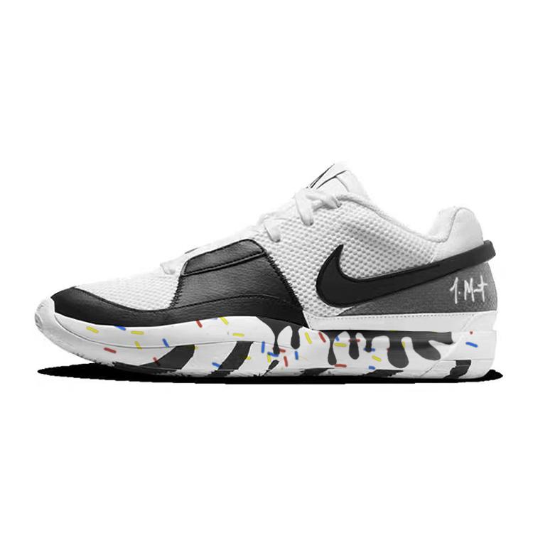 

Nike Ja 1 Slip Resistant Abrasion Resistant Low top Basketball Shoes Men s Black White DR8786-101(Team181-) 45