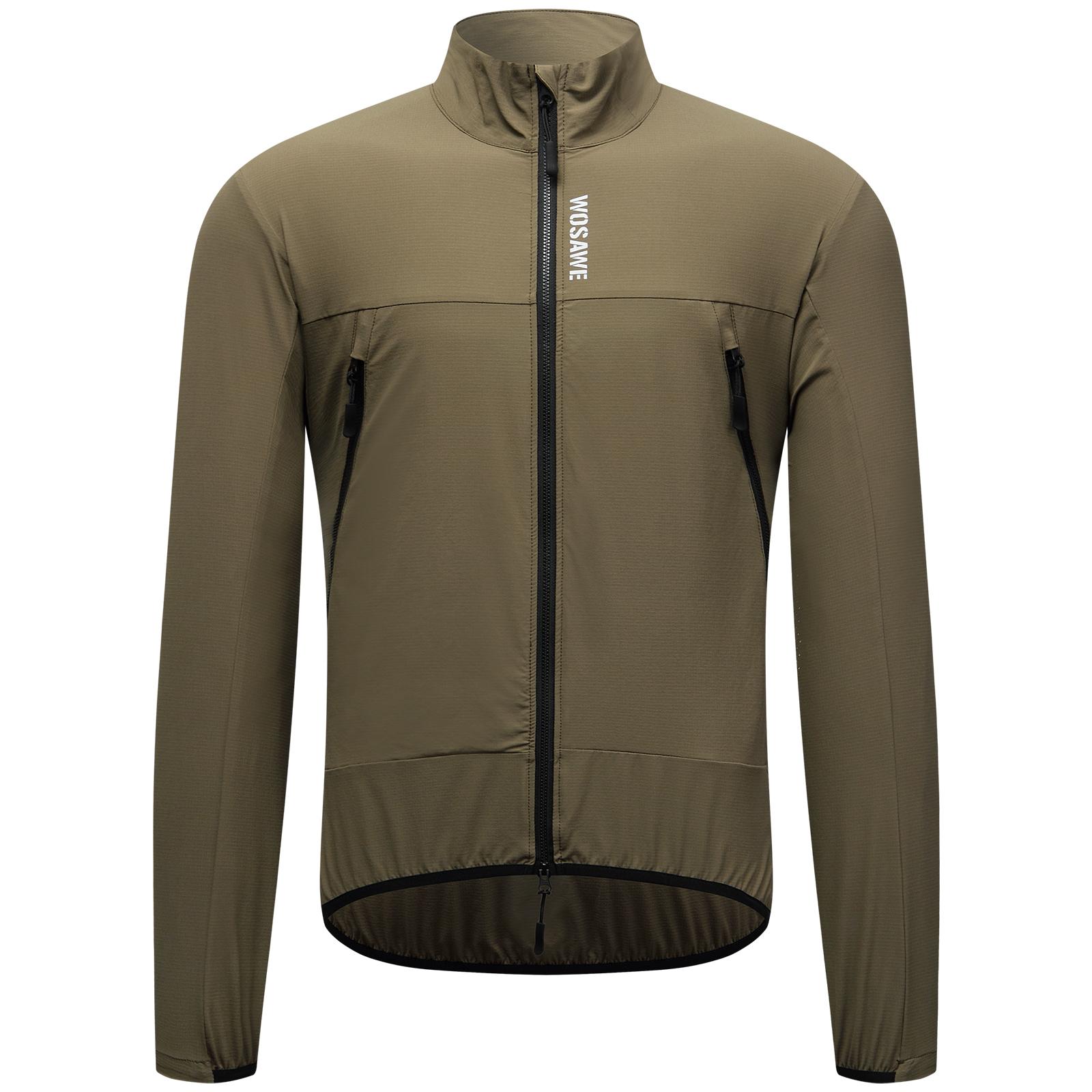 

Wosawe Мужская и женская куртка для шоссейного горного велосипеда, ветрозащитная, водонепроницаемая, дышащая, солнцезащитная, светоотражающая, для ночного бега, для велоспорта, ветрозащитная куртка 3XL жёлтый